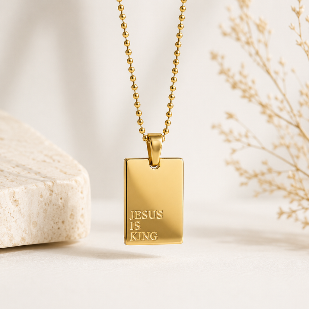 WOMEN'S JESUS IS KING 18K PENDANT NECKLACE- COMING SOON!
