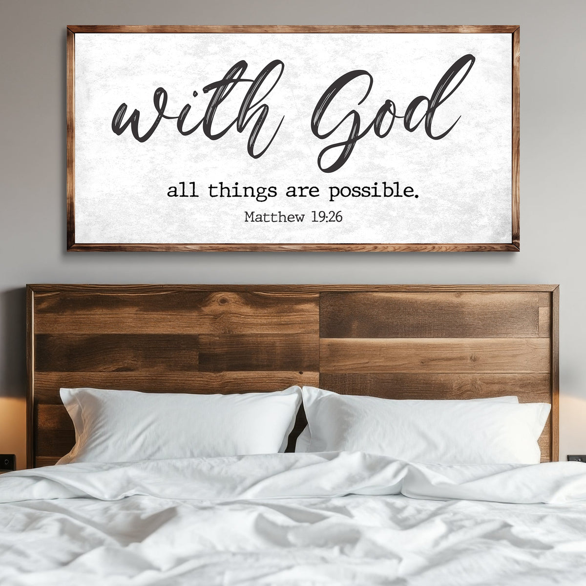 With God All Things Are Possible Sign – Matthew 19:26