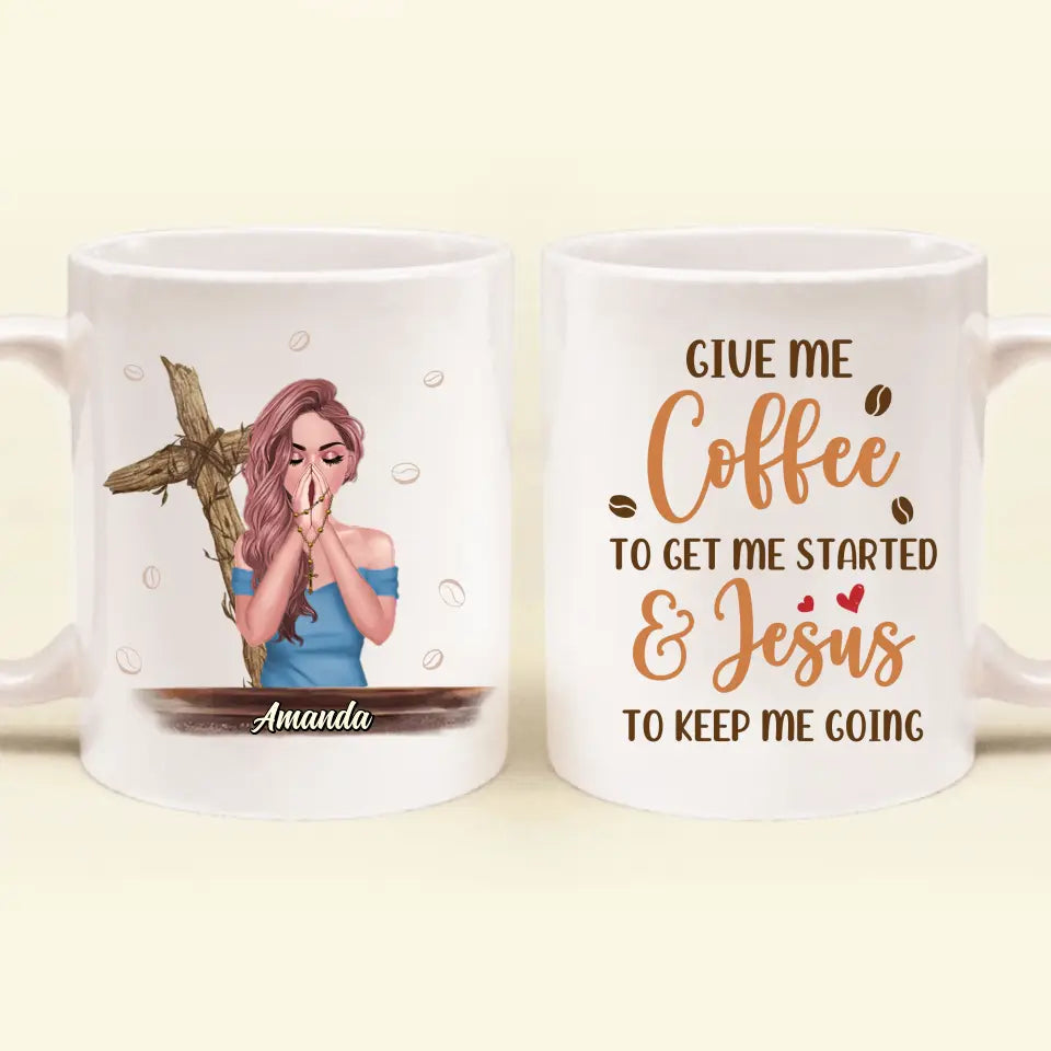 Personalized Coffee and Jesus Mug