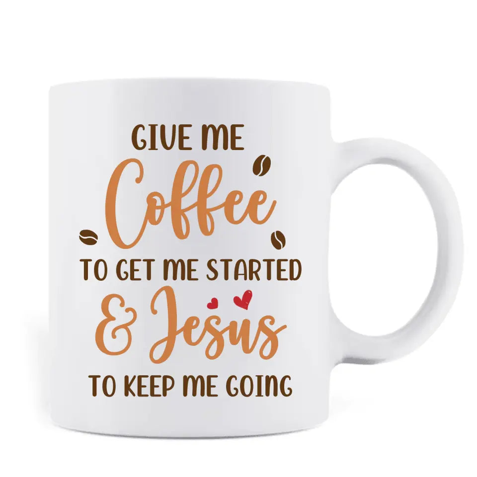 Personalized Coffee and Jesus Mug