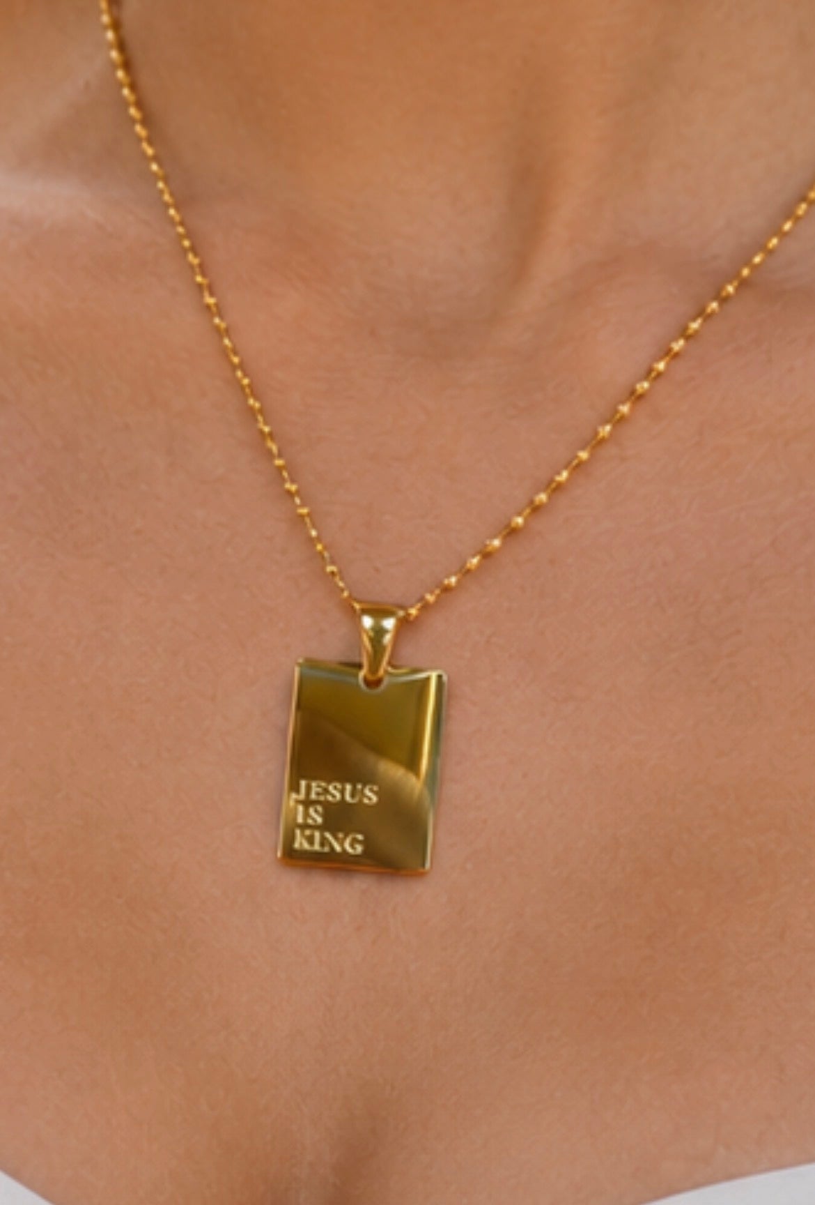 WOMEN'S JESUS IS KING 18K PENDANT NECKLACE- COMING SOON!
