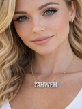 WOMEN'S YAHWEH 18K CUBIC ZIRCONIA NECKLACE