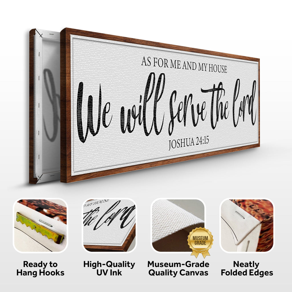 We Will Serve the Lord Sign – Joshua 24:15