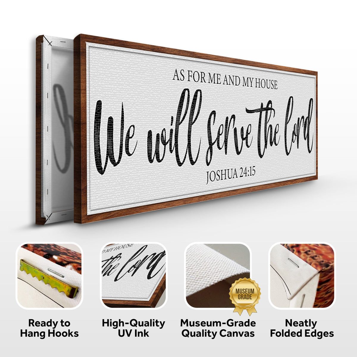 We Will Serve the Lord Sign – Joshua 24:15