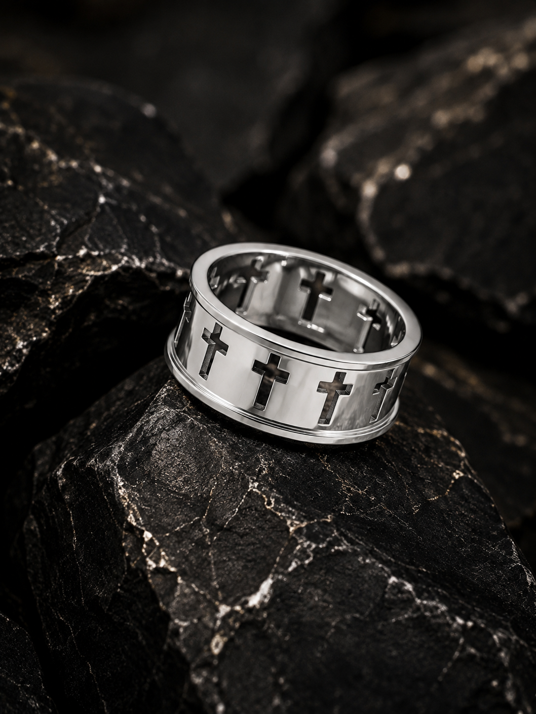 WOMEN'S FORGED CROSS RING-COMING SOON!