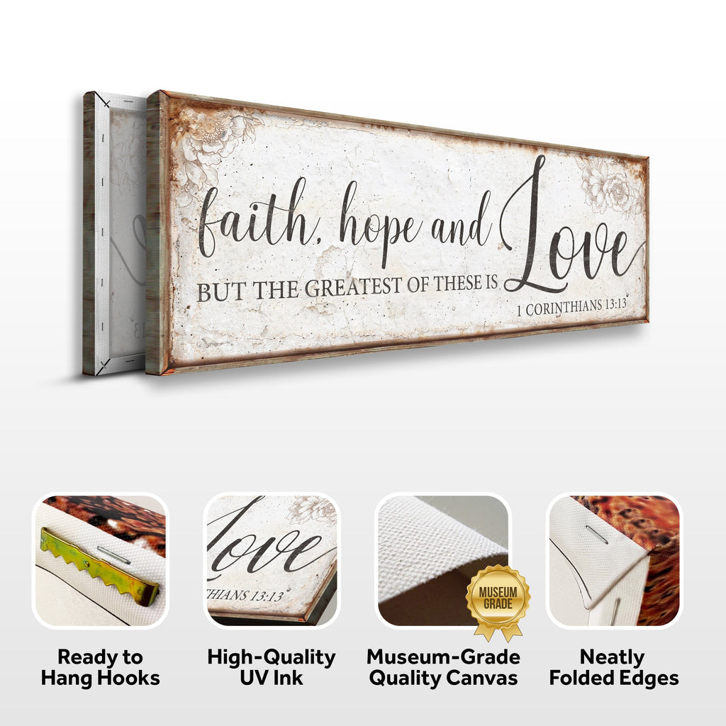 Faith, Hope and Love Sign – 1 Corinthians 13:13