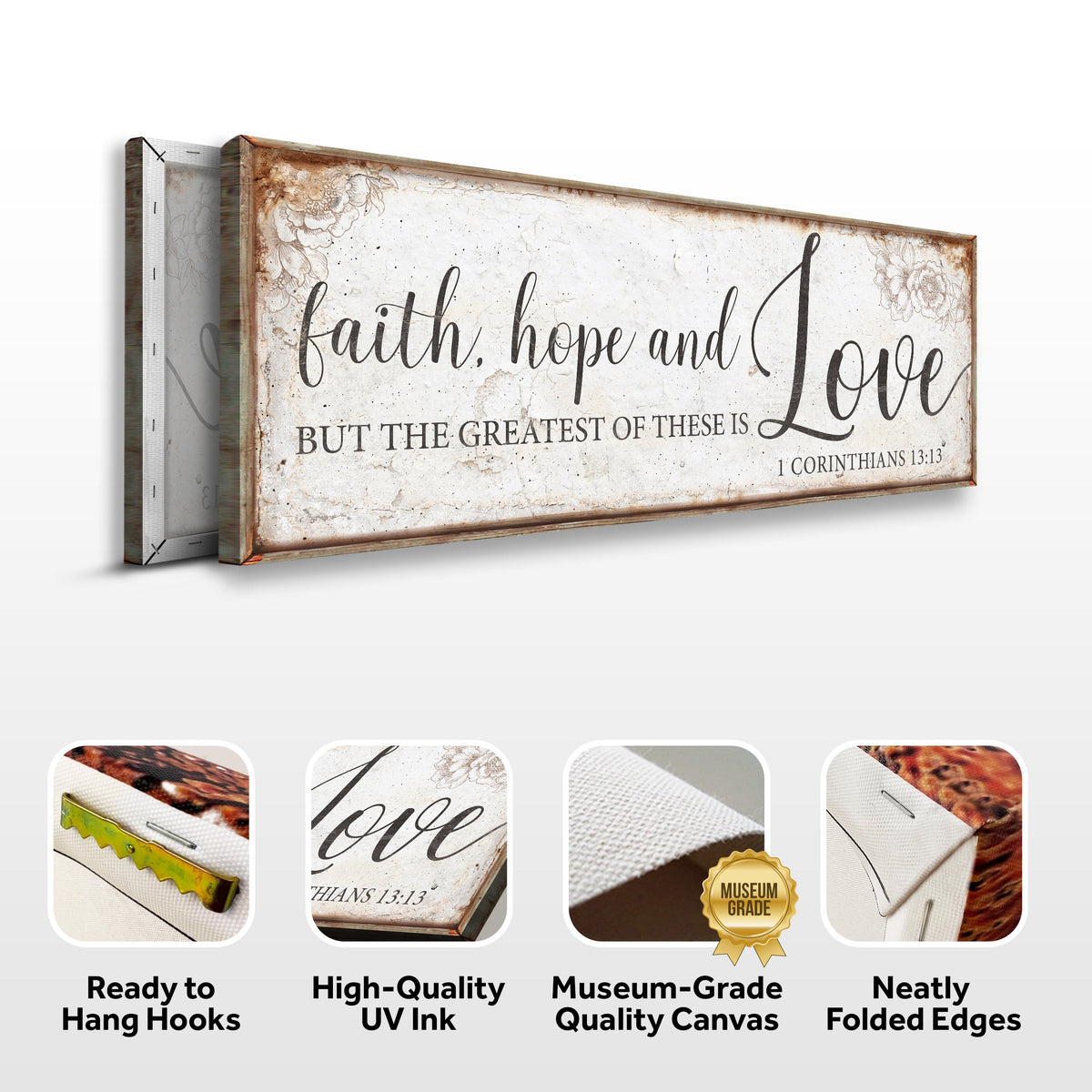 Faith, Hope and Love Sign – 1 Corinthians 13:13