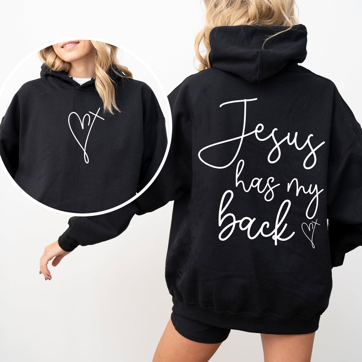 Jesus Has My Back Hoodie