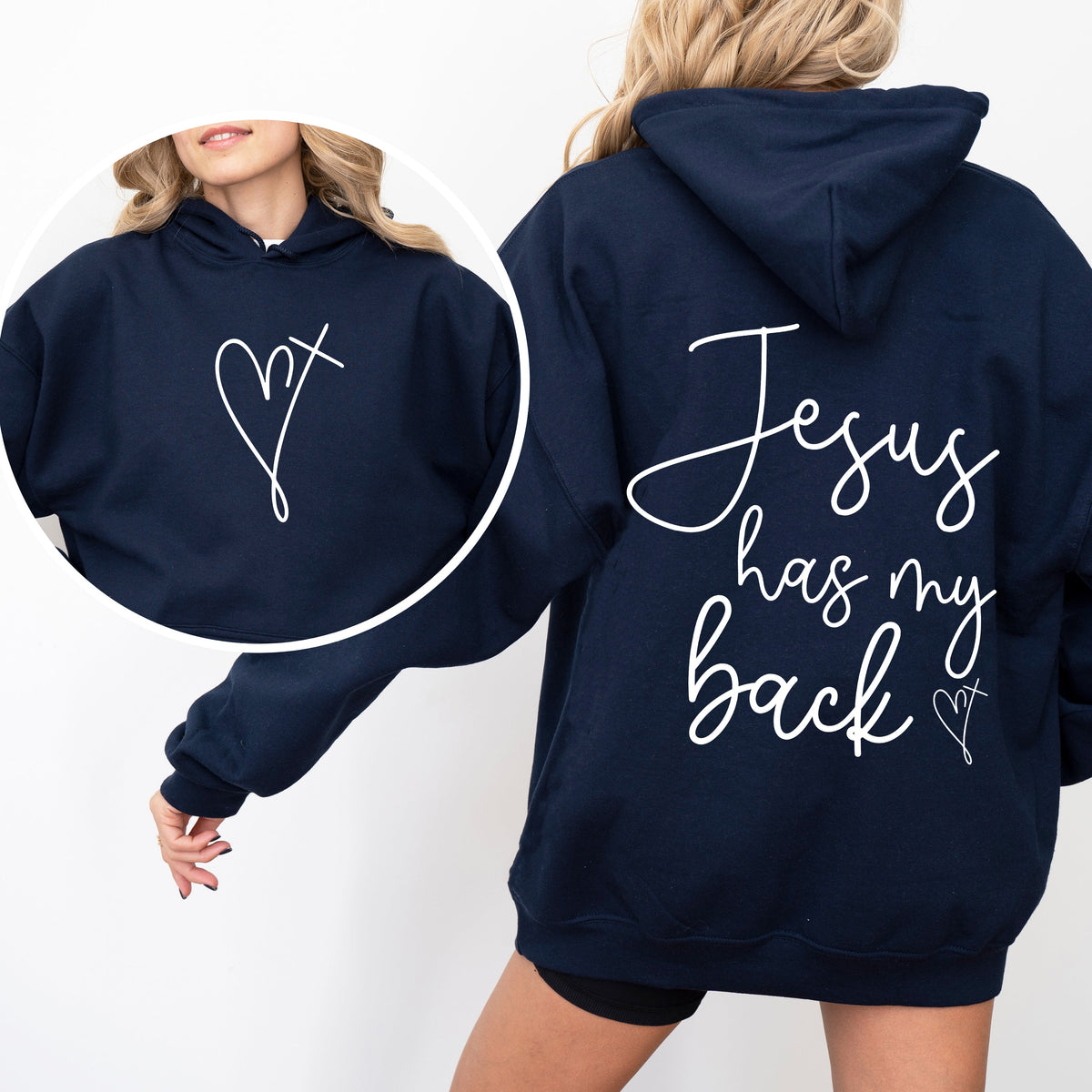 Jesus Has My Back Hoodie