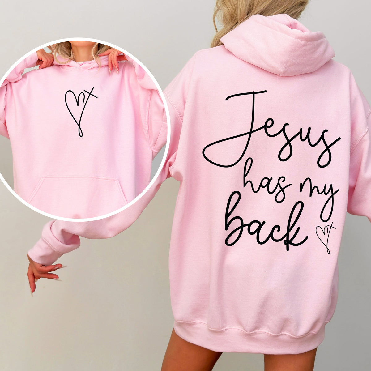 Jesus Has My Back Hoodie
