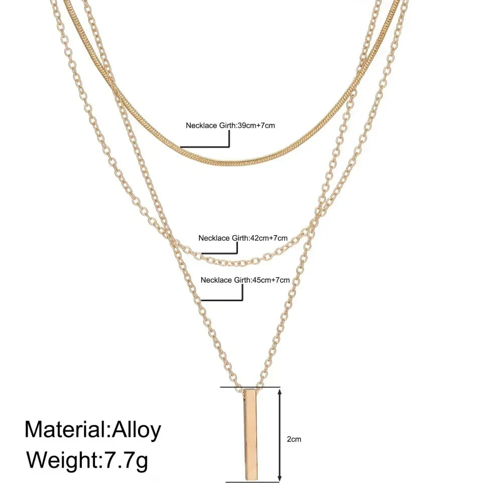 Three-Piece Gold Star, Pearl and Cross Necklace Set