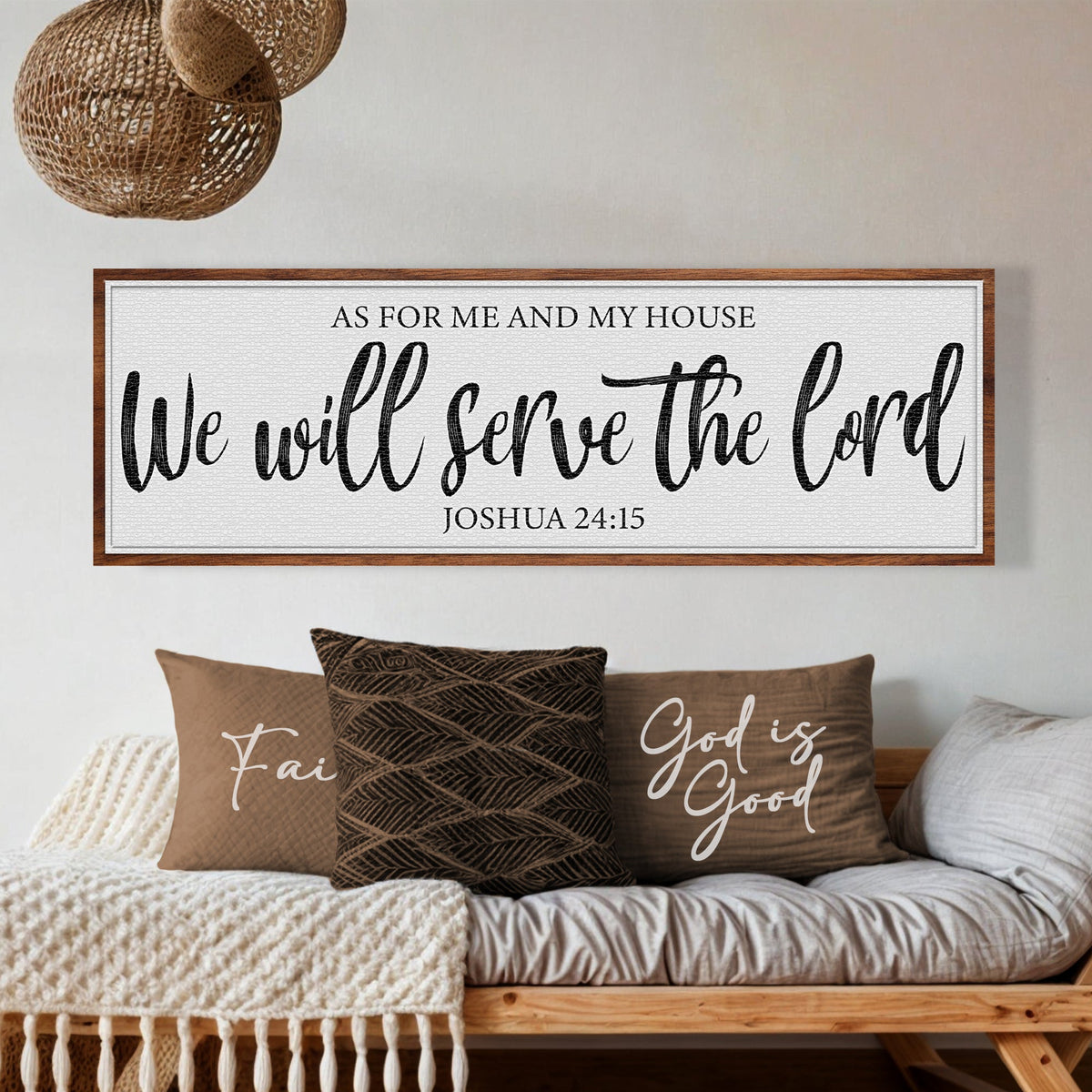 We Will Serve the Lord Sign – Joshua 24:15