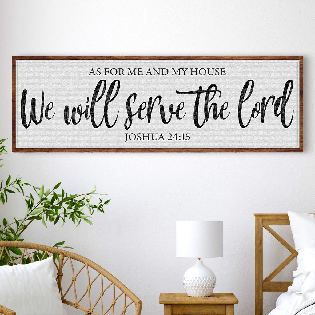We Will Serve the Lord Sign – Joshua 24:15