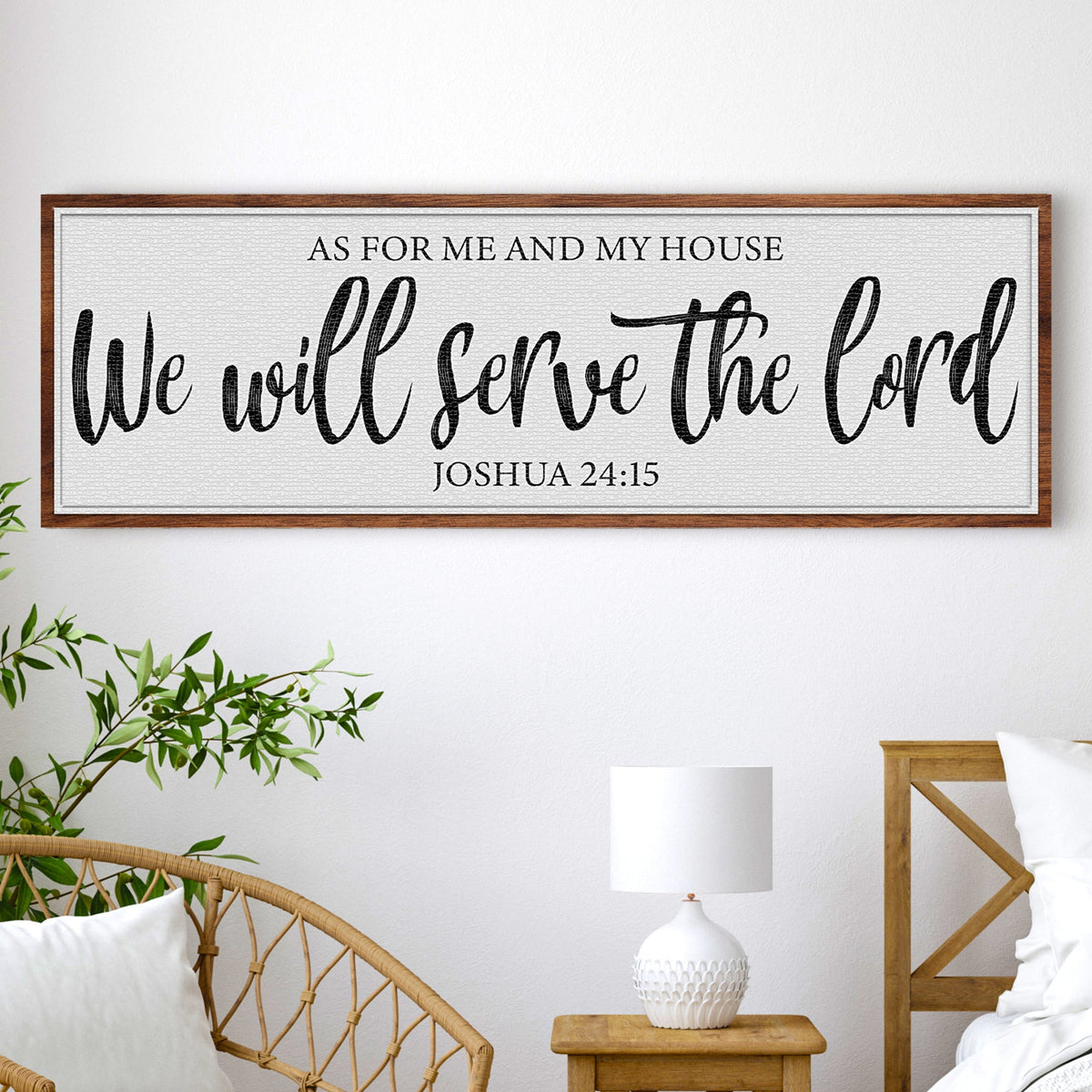 We Will Serve the Lord Sign – Joshua 24:15